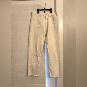 Off white gap cut off jeans!